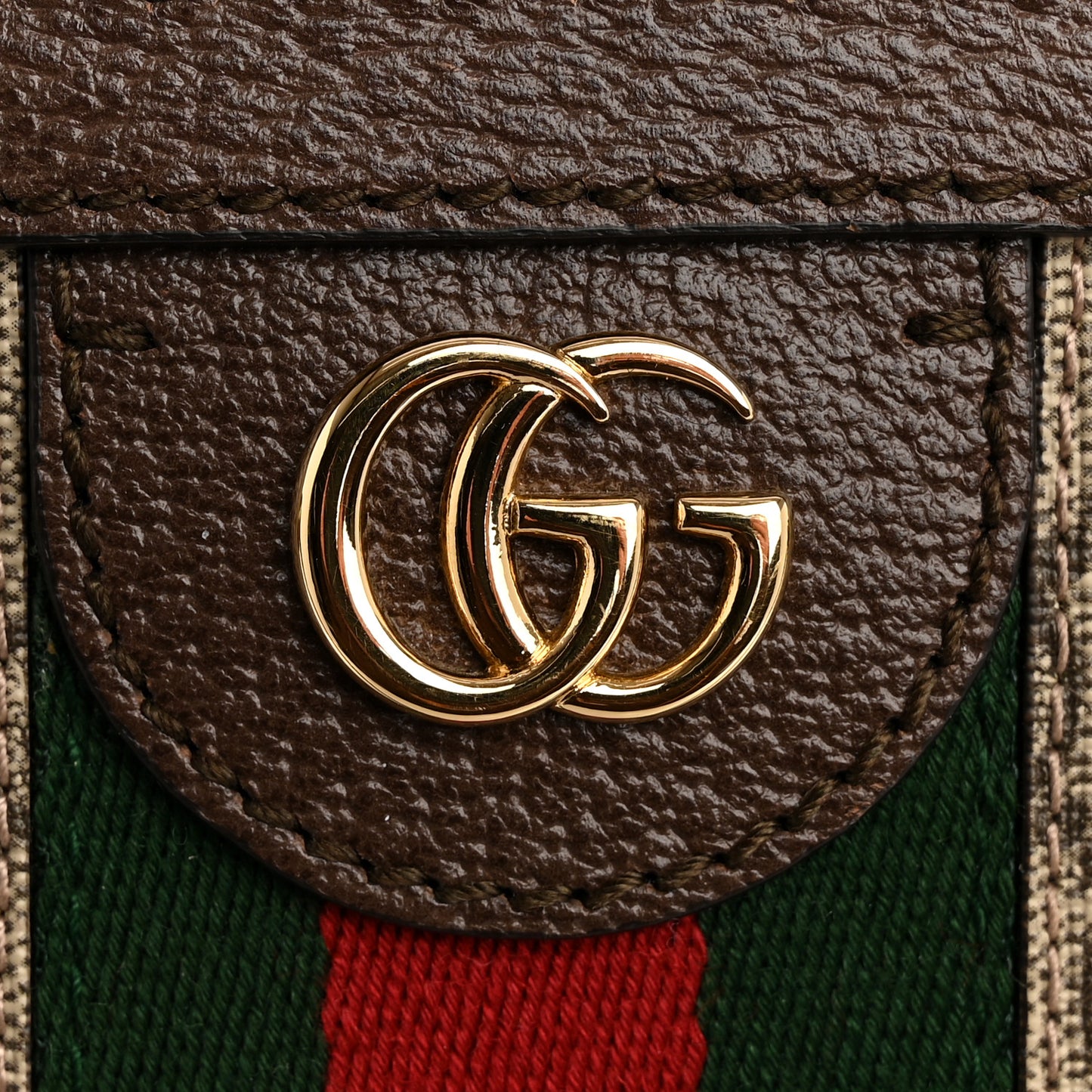 GG Supreme Monogram Medium Ophidia Shopping Tote Brown