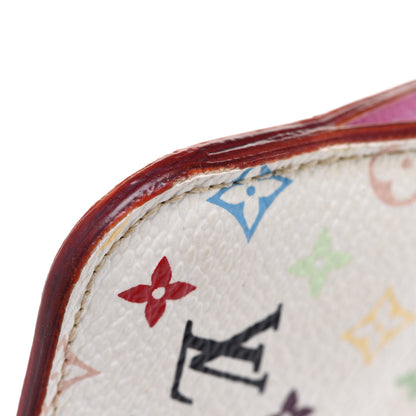Louis Vuitton Monogram Multicolor Key Pouch White Litchi 12 of 13