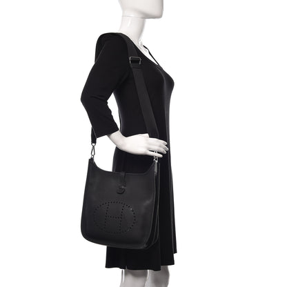 Hermes Taurillon Clemence Evelyne III PM Black 2 of 14