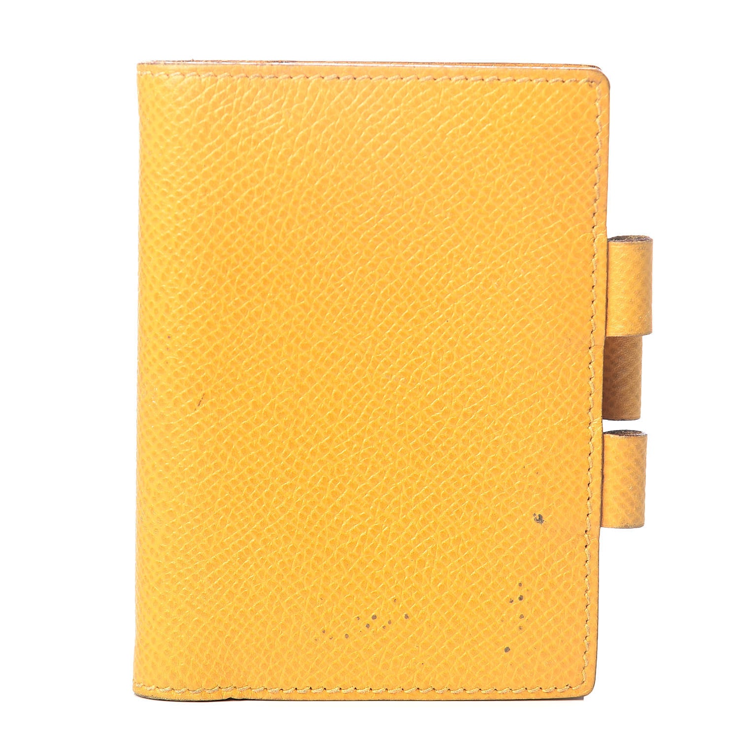 Hermes Courchevel Globe Trotter Agenda Cover PM Jaune 1 of 9