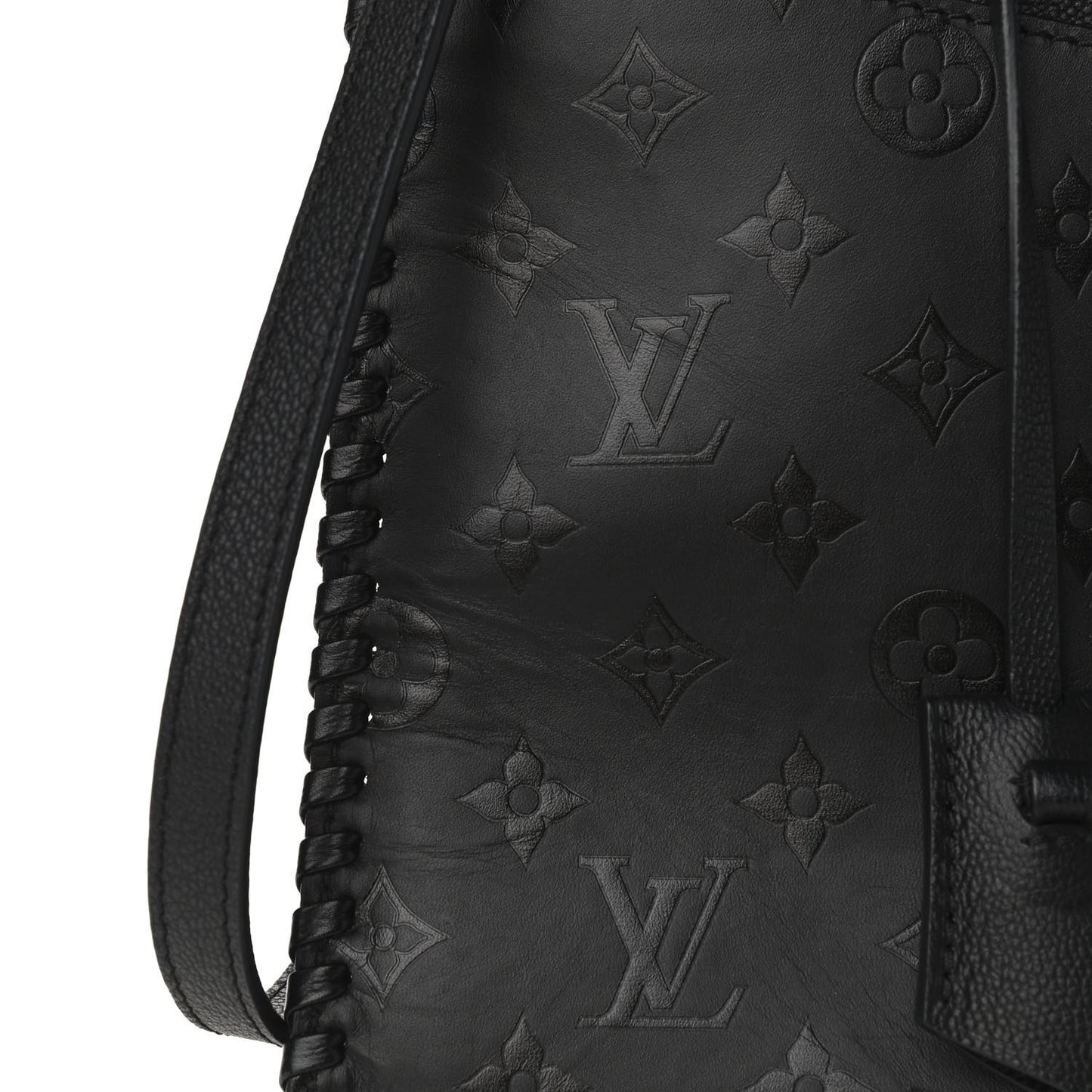 Monogram Cuir Plume Very Zipped Tote Black