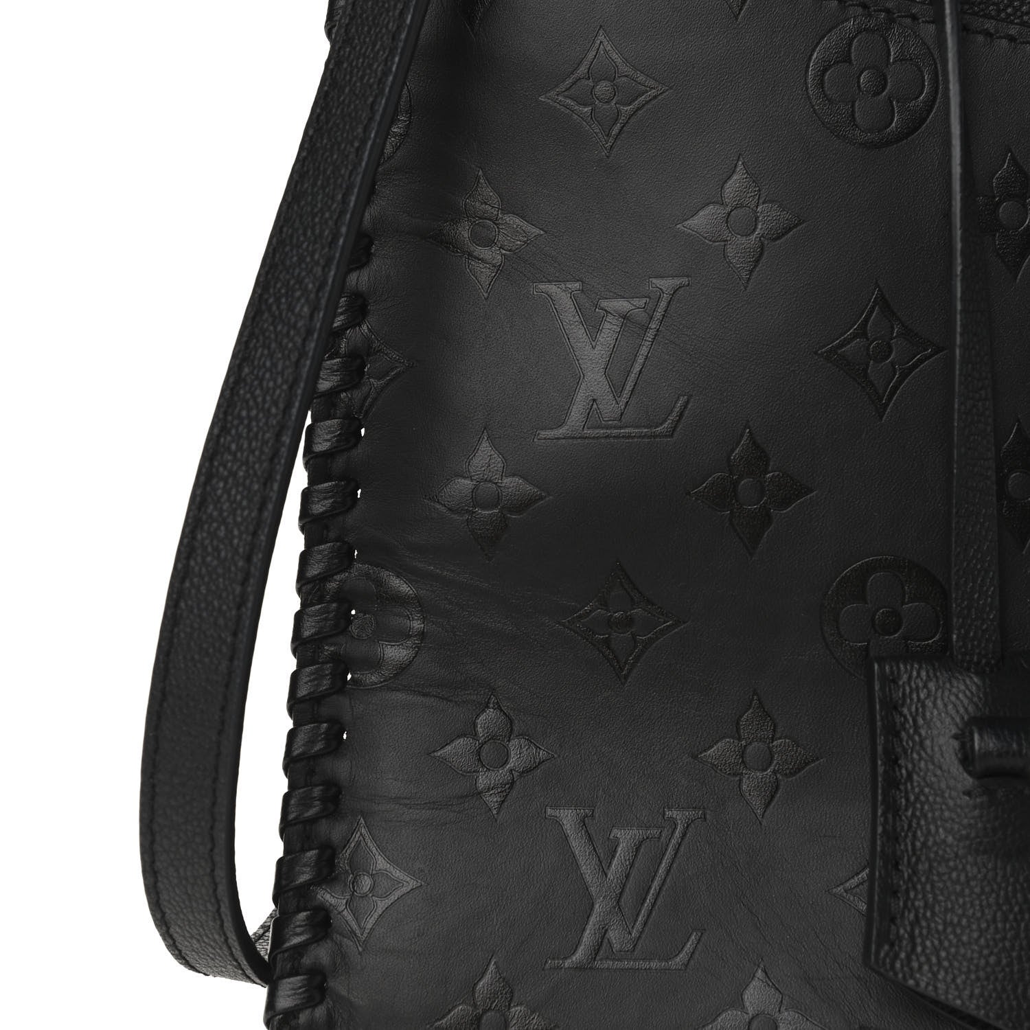 Louis Vuitton Monogram Cuir Plume Very Zipped Tote Black 8 of 8