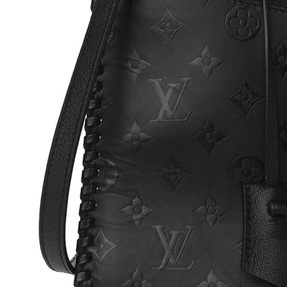 Louis Vuitton Monogram Cuir Plume Very Zipped Tote Black 8 of 8