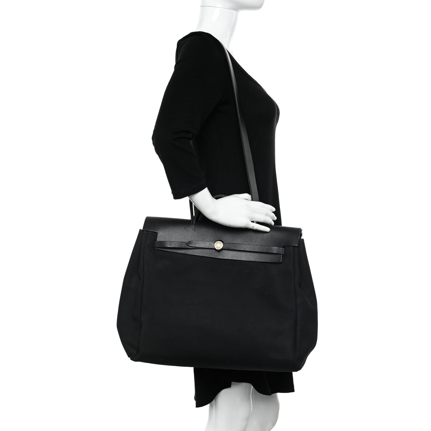 Toile Vache Calfskin Herbag 39 MM Black