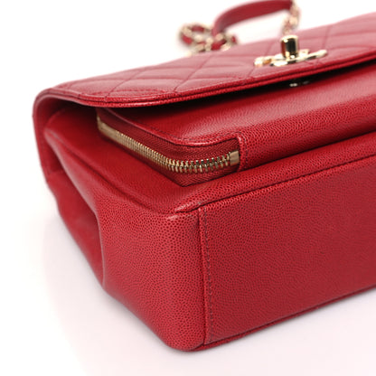 Chanel Caviar Quilted Medium Business Affinity Flap Red 8 of 9