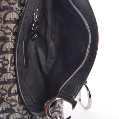 Christian Dior Monogram Saddle Bag Black 5 of 8