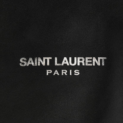Saint Laurent Lambskin Teddy Drawstring Bag Black 12 of 12