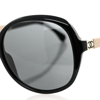 Chanel Acetate Quilted CC Sunglasses 5232-Q Black White 7 of 7