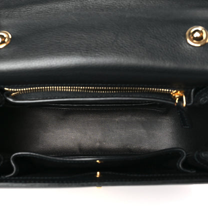 Gucci Roxy Calfskin Small Blondie Top Handle Shoulder Flap Bag Black 5 of 12