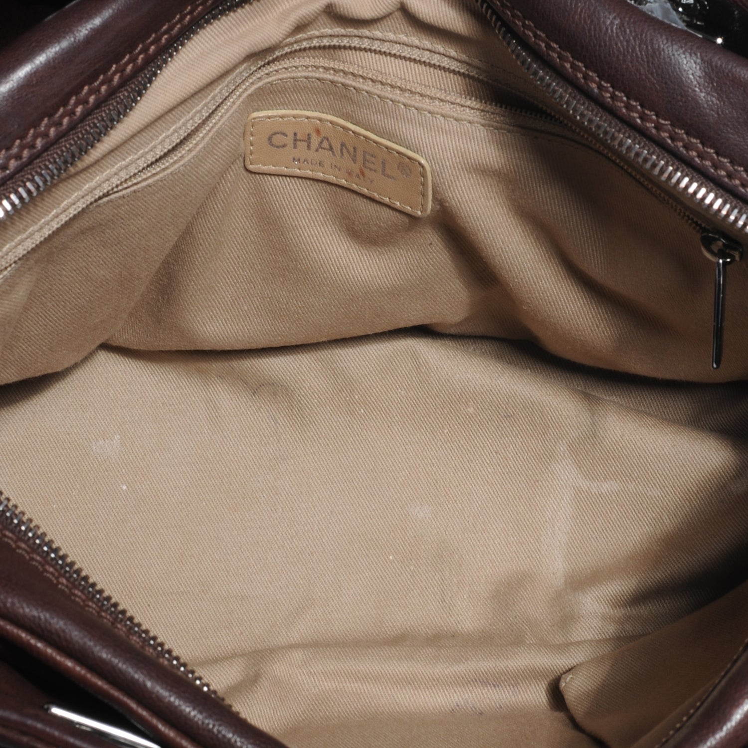 Chanel Calfskin Small Diamond Stitch Tote Brown 5 of 7