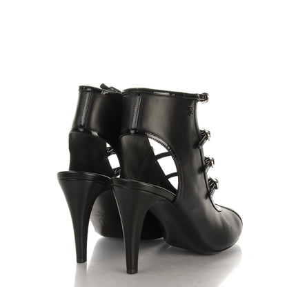 Chanel Patent Calfskin Lambskin Pumps 40 Black 4 of 8