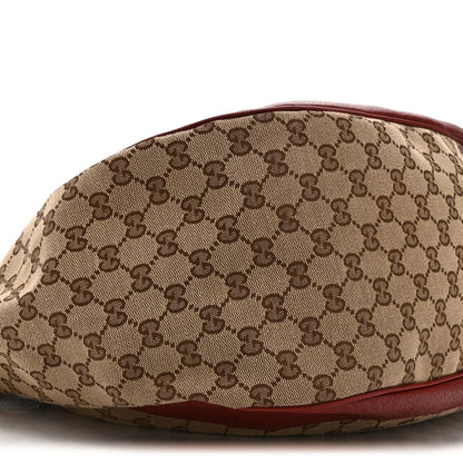 Gucci Monogram Medium Charlotte Hobo Red 10 of 11