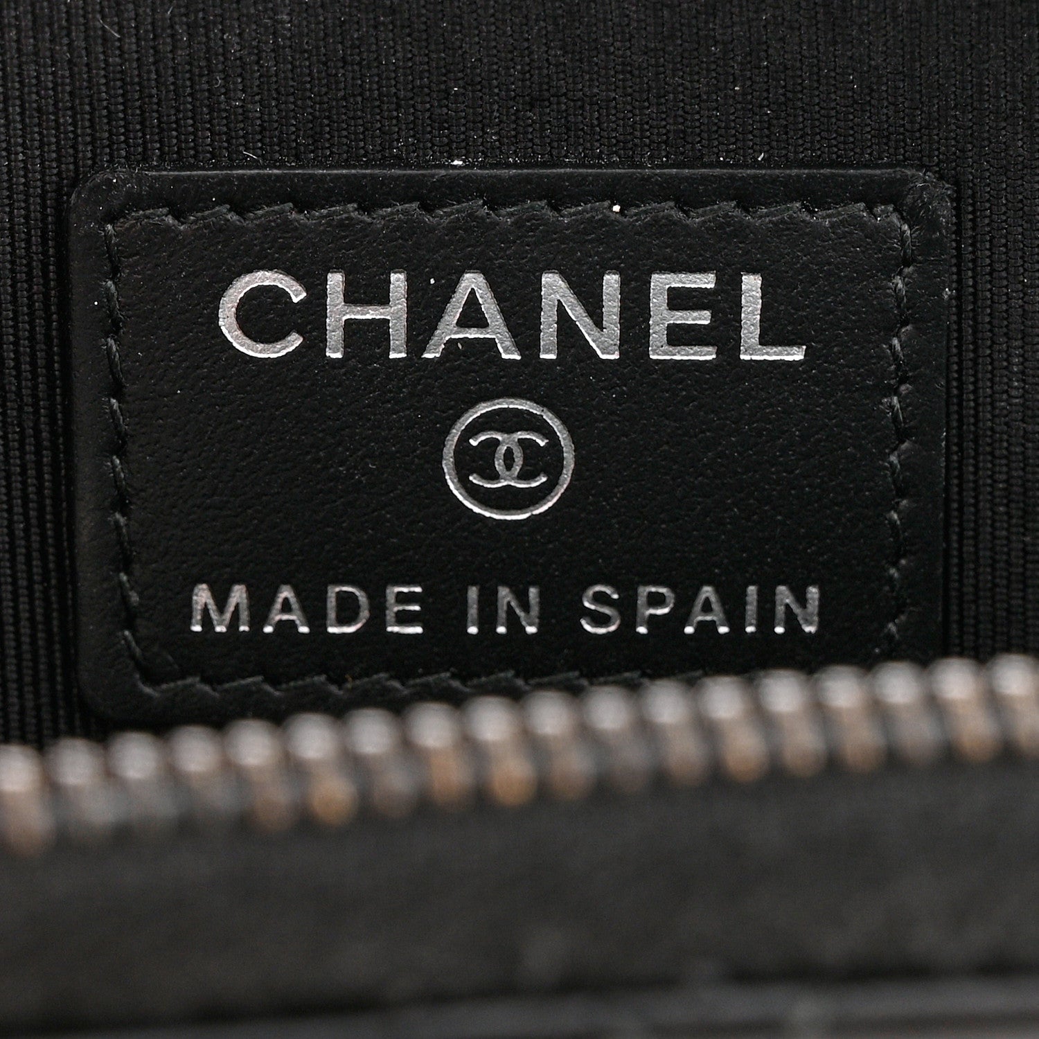 Chanel Calfskin Quilted Zip Coin Purse So Black 6 of 7