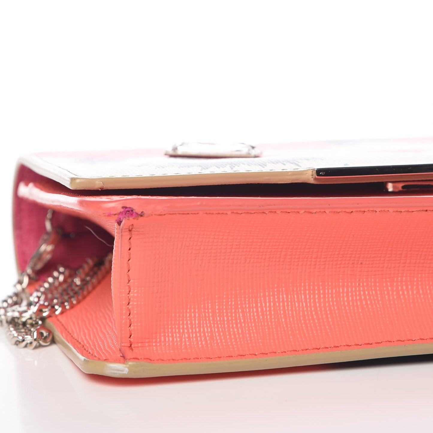 Vitello Elite Crystal Eye Monster Tube Wallet On Chain Bellini Multicolor