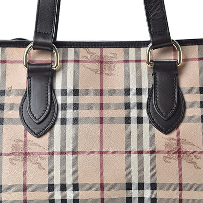 Burberry Haymarket Check Medium Regent Tote Chocolate 9 of 20