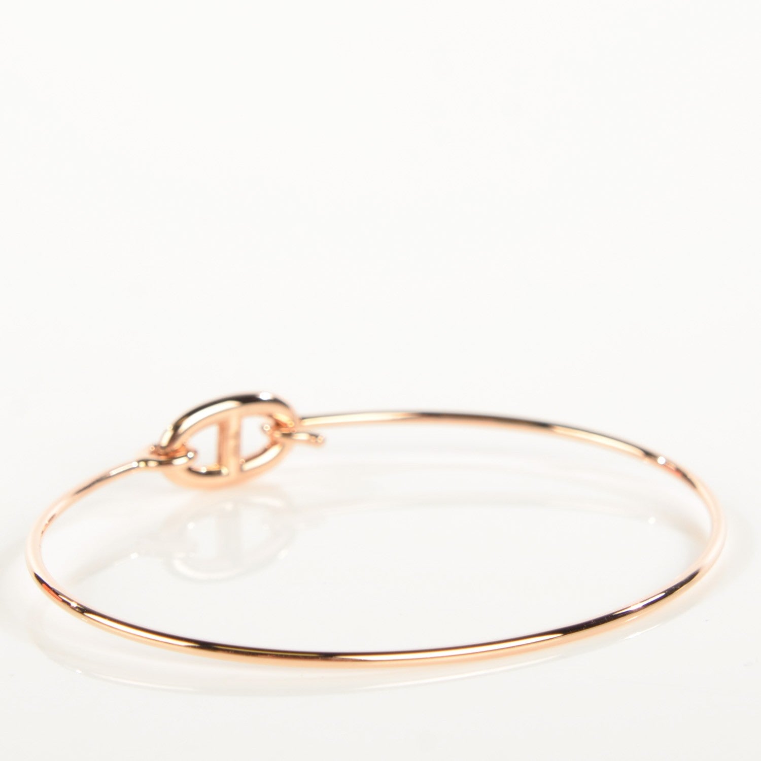 Hermes 18K Rose Gold PM Ronde Chaine d'Ancre Bracelet SH 3 of 7