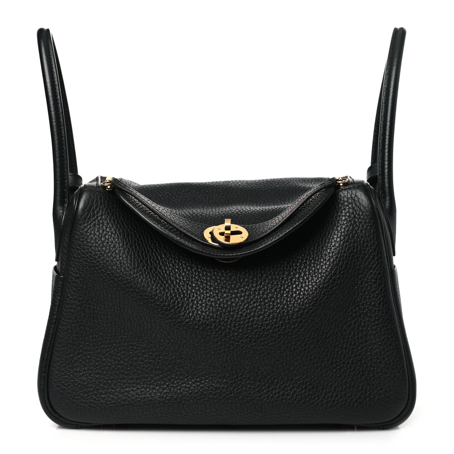 Hermes Taurillon Clemence Lindy 26 Black 1 of 11