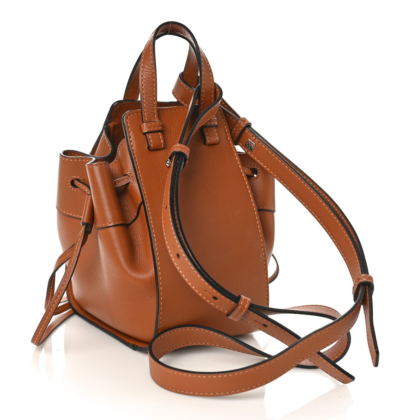 Calfskin Mini Hammock Shoulder Bag Tan
