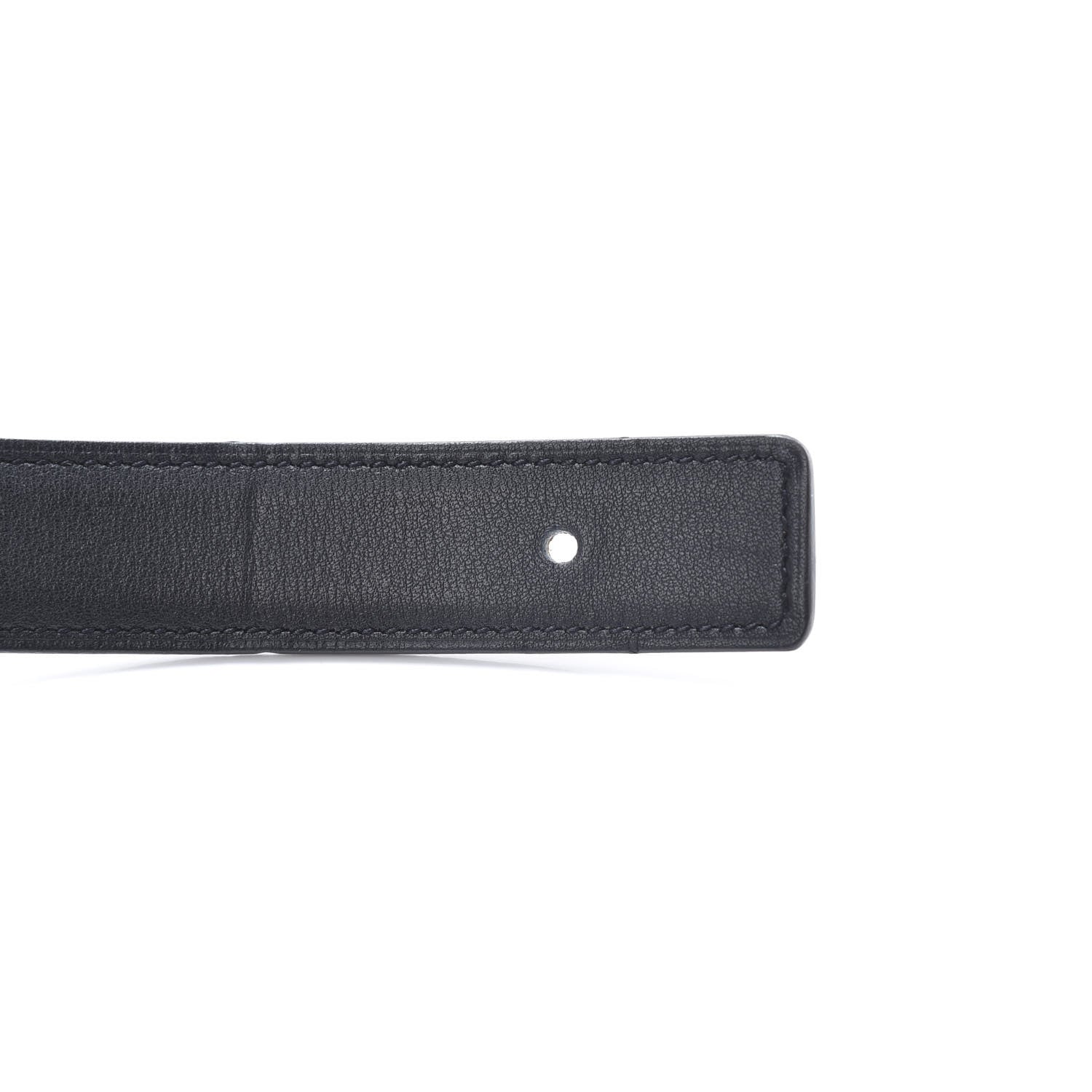 Hermes Swift Epsom 24mm Belt Strap 90 Black Gold 7 of 9