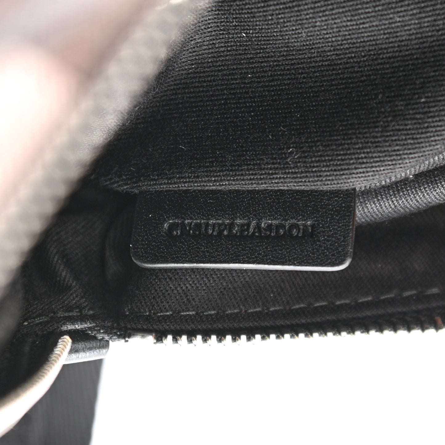 E-canvas Check Bum Bag Dark Birch Brown