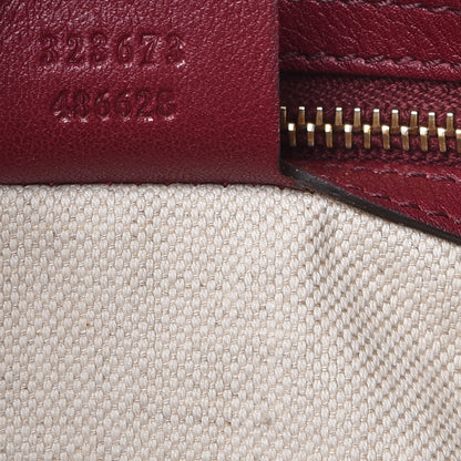 Gucci Guccissima Medium Bree Shoulder Bag Classic Ruby 6 of 11