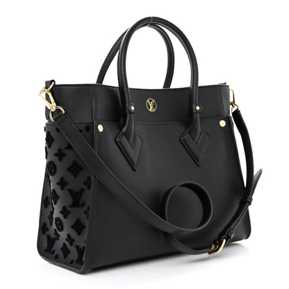 Louis Vuitton Calfskin Monogram Tufting On My Side Black 3 of 10