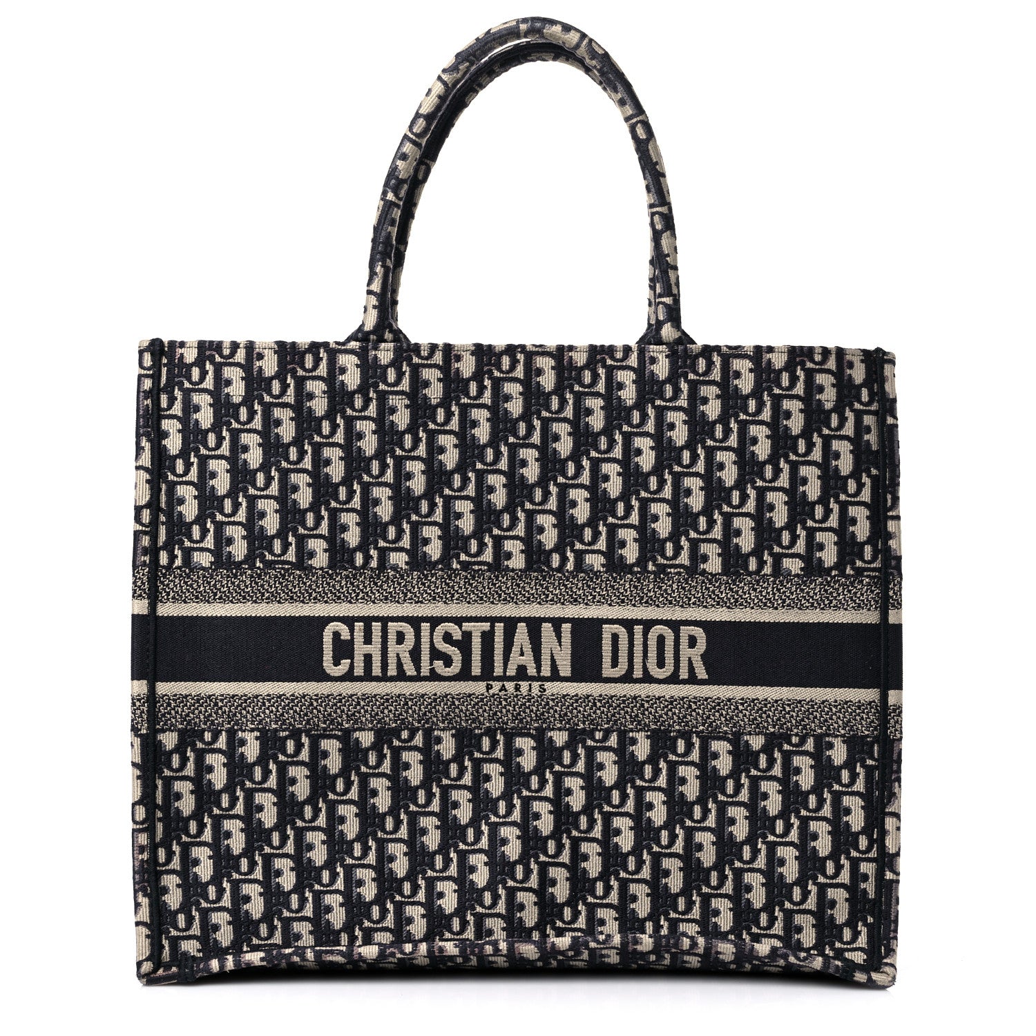 Christian Dior Oblique Large Book Tote Blue Multicolor 1 of 14