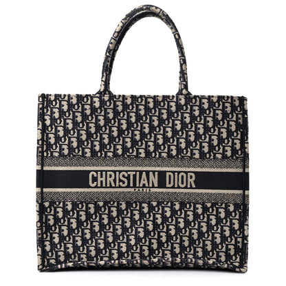 Christian Dior Oblique Large Book Tote Blue Multicolor 1 of 14