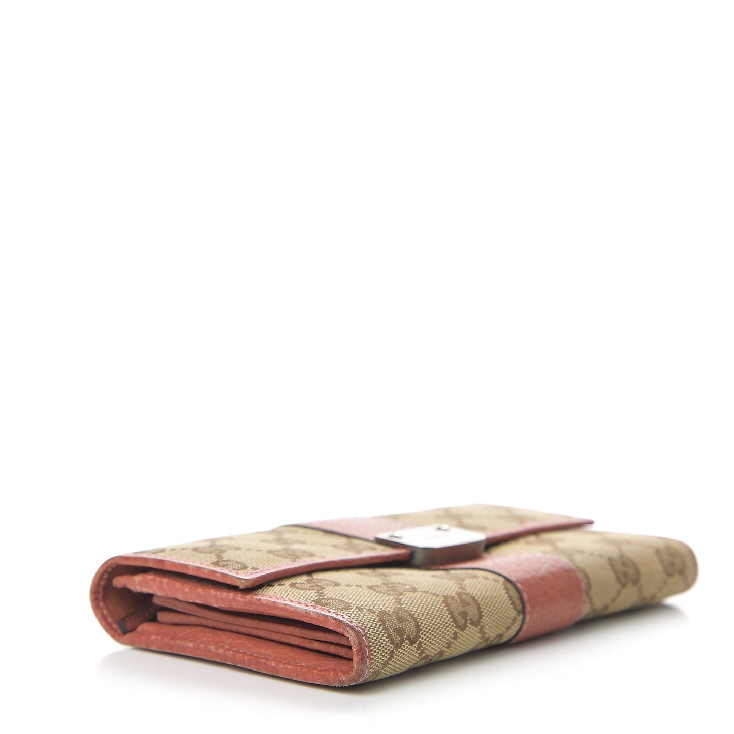 Monogram Continental Flap Wallet Coral