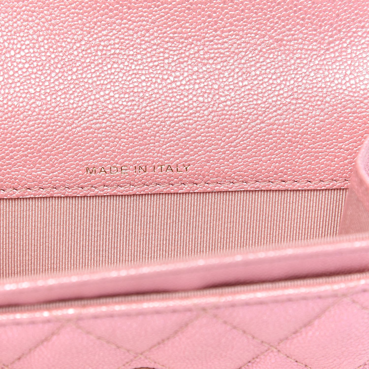 Chanel Iridescent Caviar Quilted Flap Card Holder Rose Pink 7 of 9