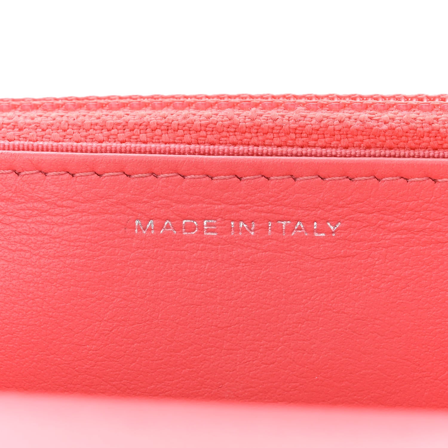 Chanel Caviar Quilted My Everything Wallet On Chain WOC Dark Coral 7 of 12
