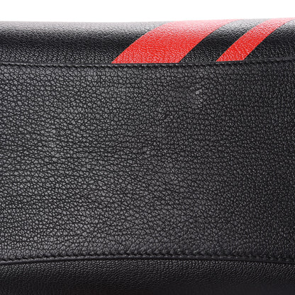 Givenchy Sugar Goatskin Striped Small Antigona Black Red 13 of 14