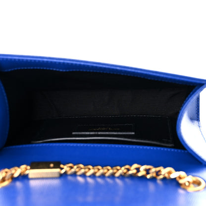 Saint Laurent Grain De Poudre Small Classic Monogram Kate Satchel Electric Blue 5 of 13