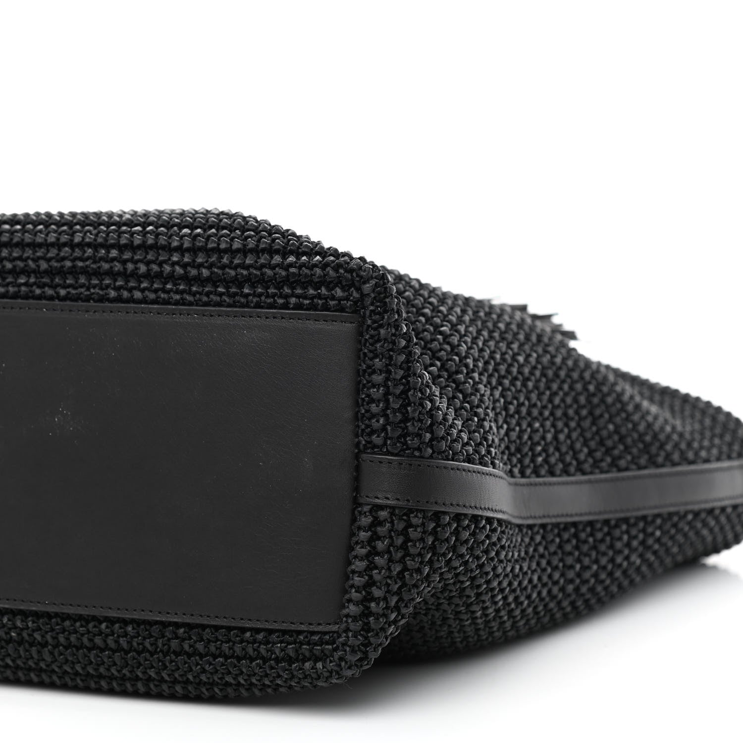 Saint Laurent Raffia Tote Black 11 of 12