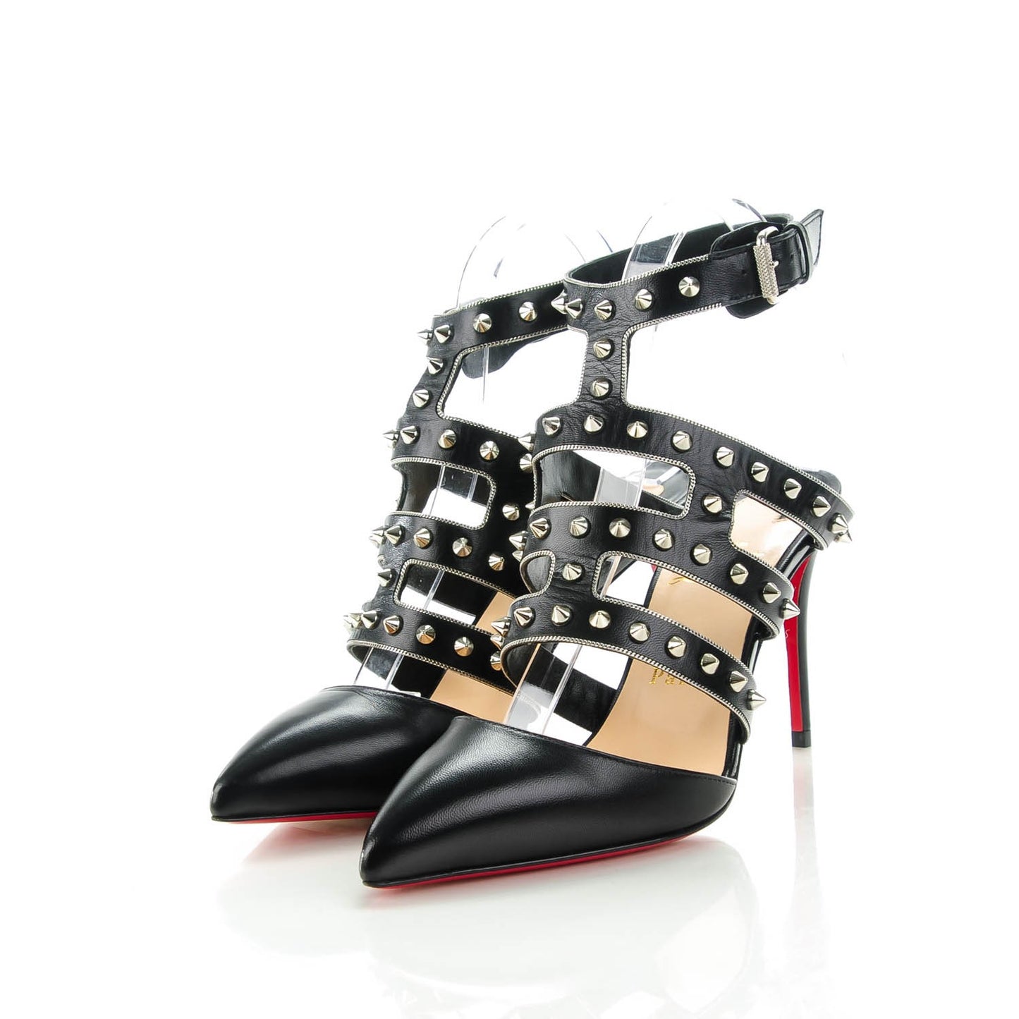 Kid Tchicaboum 85 Pumps 37.5 Black Silver