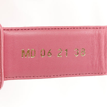 Christian Dior Lambskin Dioract Sandals 38 Pink 8 of 9
