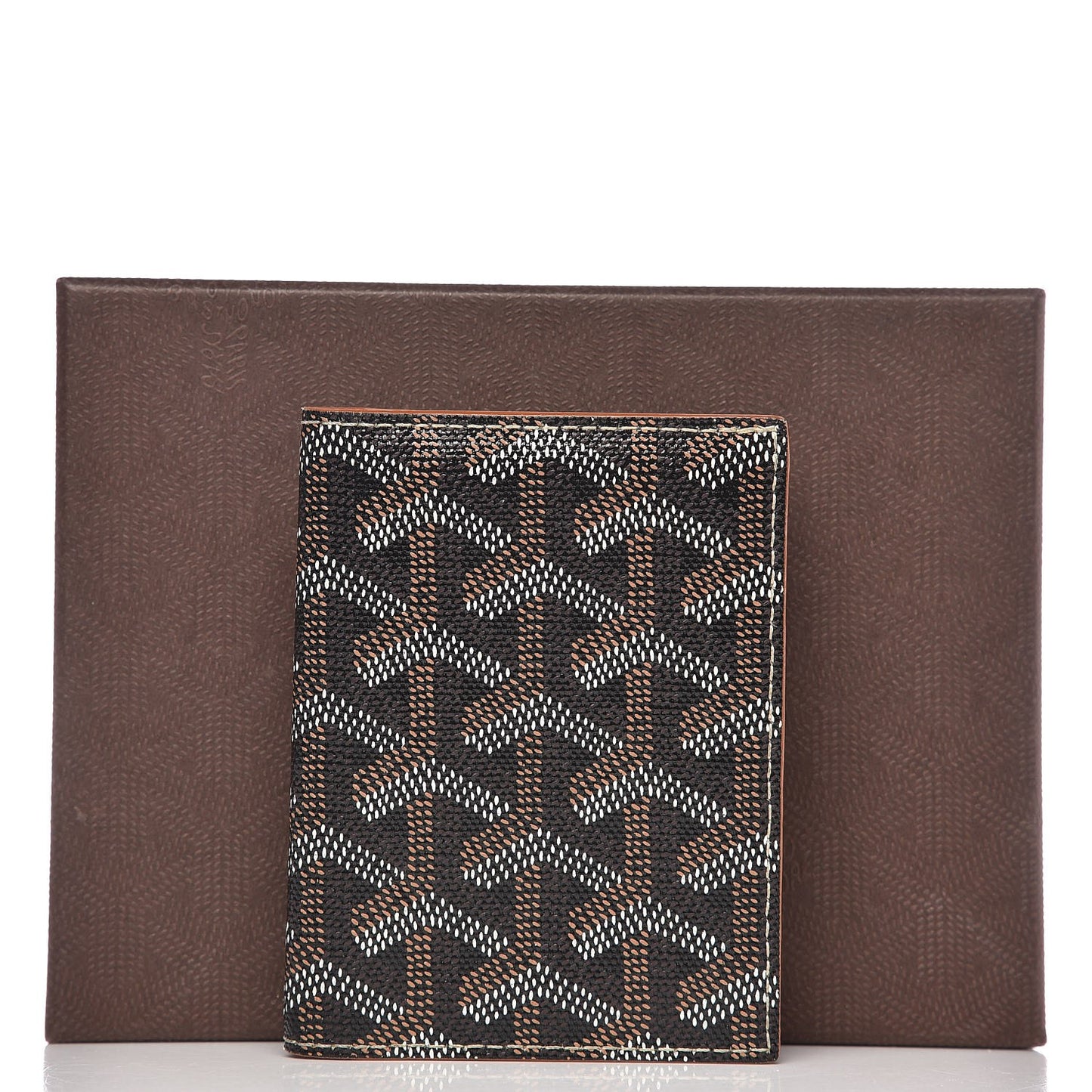 Goyardine Saint Marc Card Holder Black Gold
