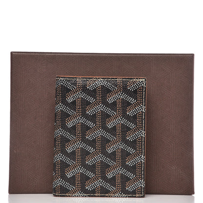 Goyard Goyardine Saint Marc Card Holder Black Gold 7 of 7