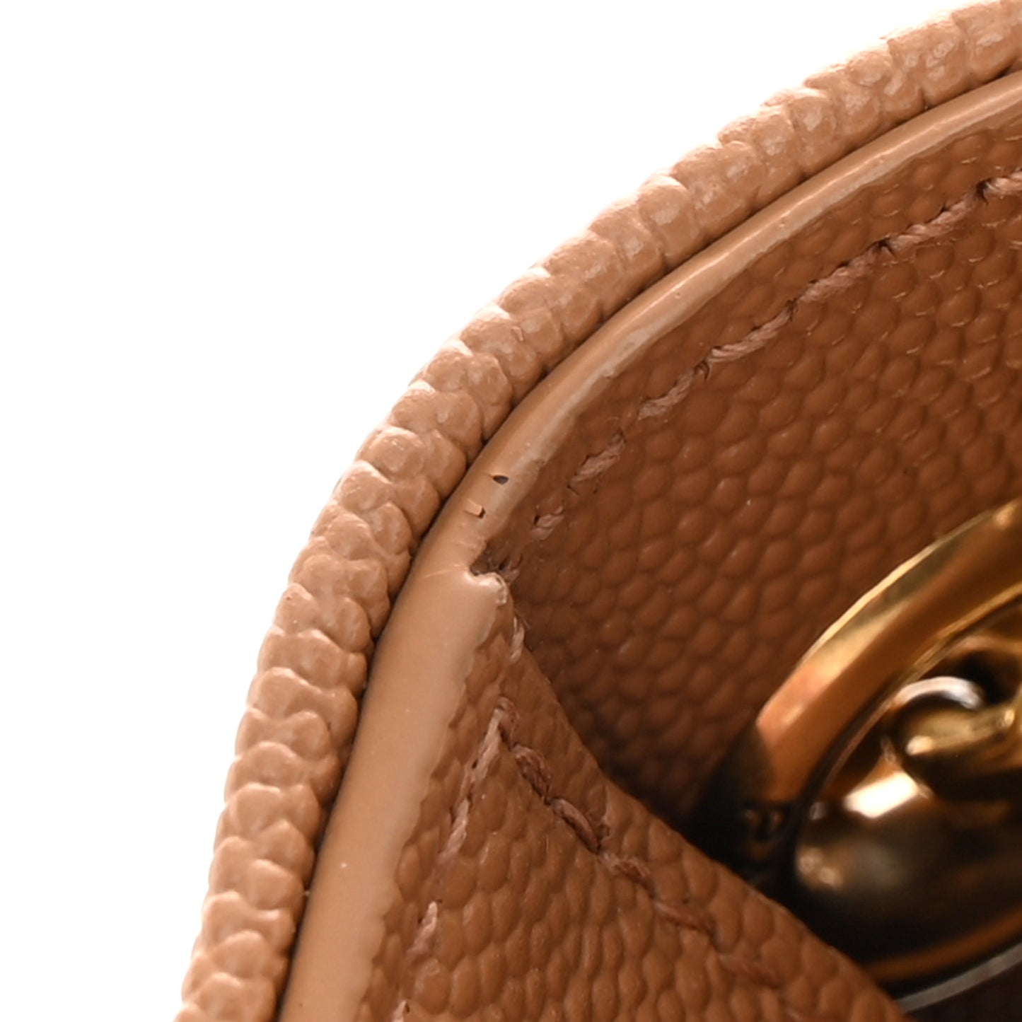 Grain De Poudre Textured Mixed Matelasse Triquilt Medium Monogram Satchel Dune