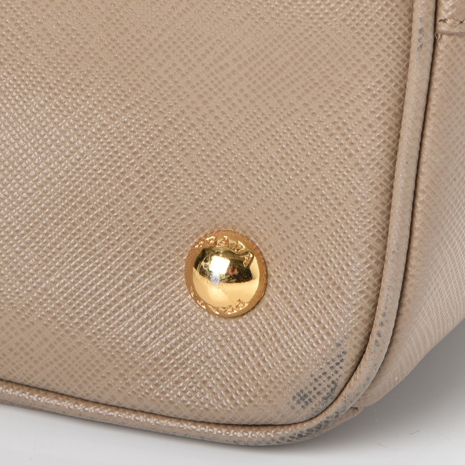 Prada Saffiano Lux Medium Tote Visone 15 of 15
