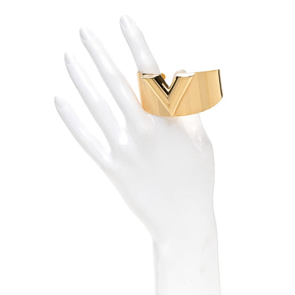 Louis Vuitton Essential V Cuff Gold 2 of 4