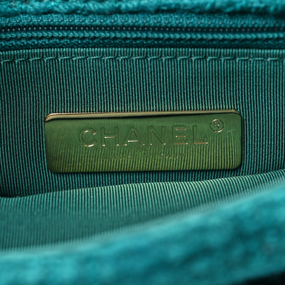 Chanel Tweed Quilted Medium Chanel 19 Flap Green 6 of 10