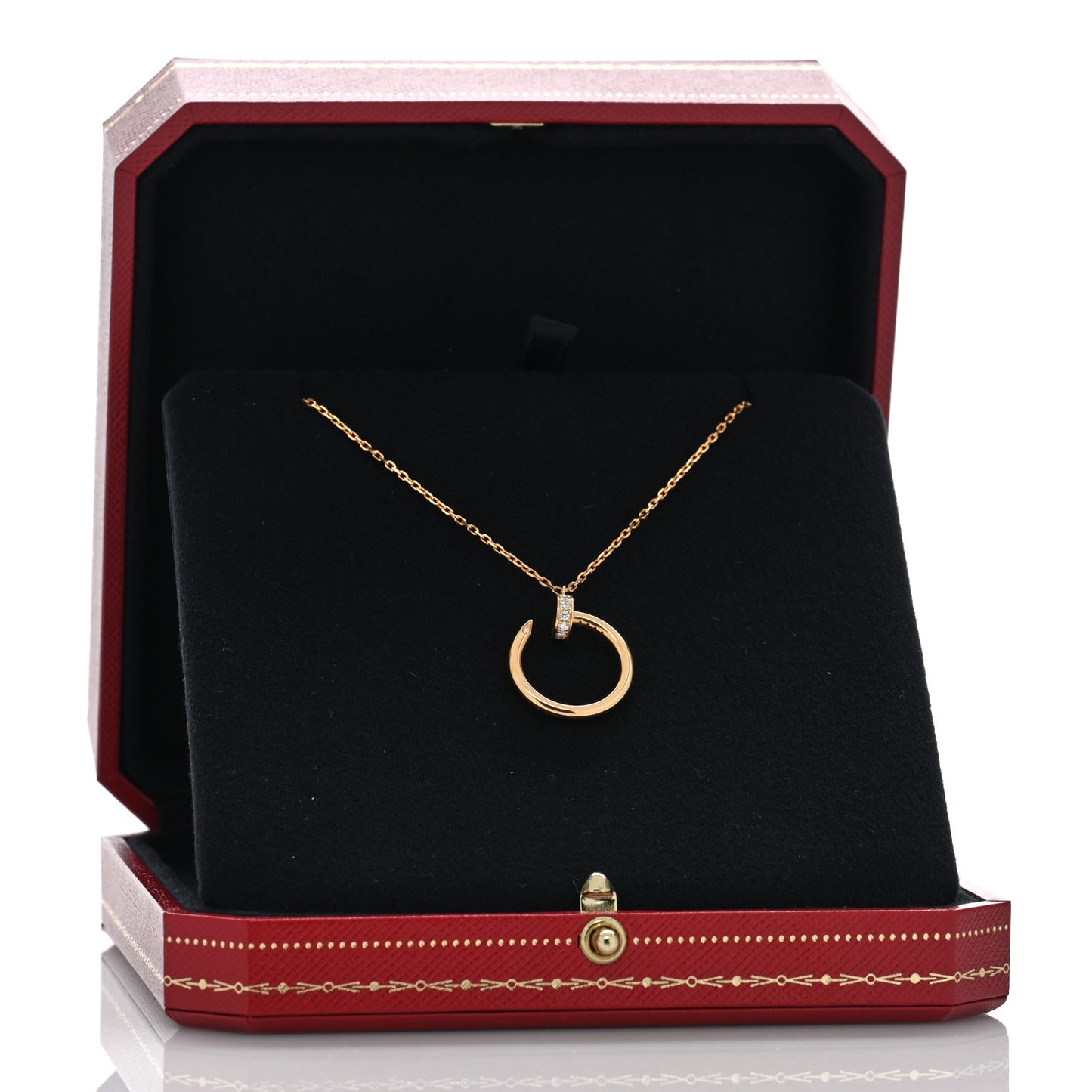 18K Yellow Gold Diamond Juste Un Clou Pendant Necklace
