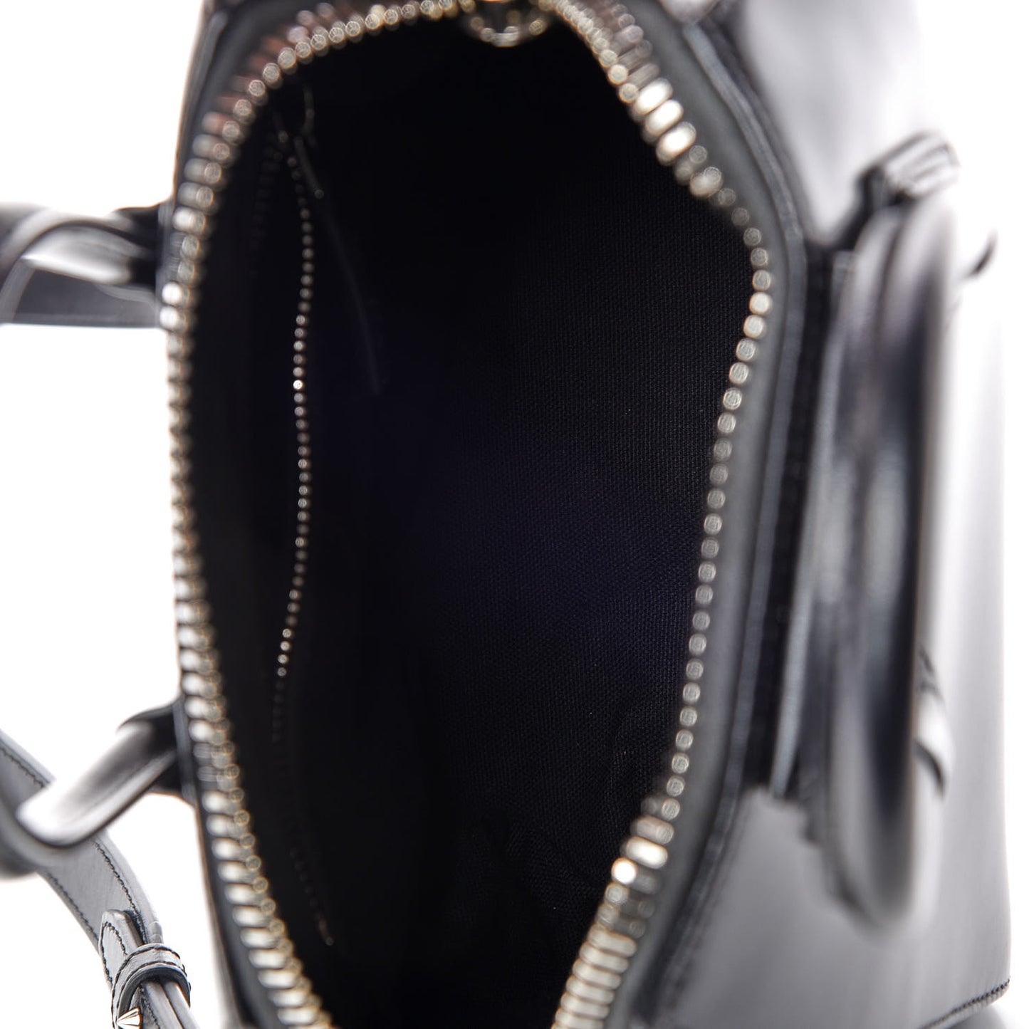 Shiny Lord Calfskin Mini Antigona Black