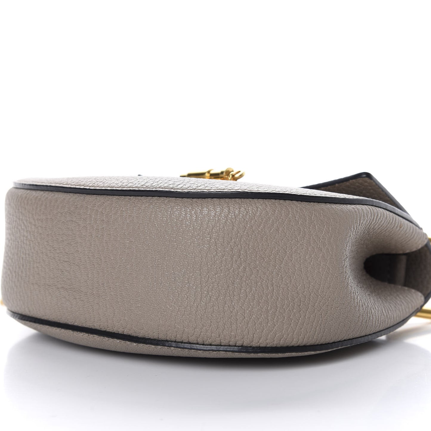 Grained Lambskin Mini Drew Shoulder Bag Motty Grey