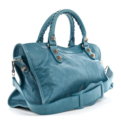 Balenciaga Agneau Giant 21 Silver Hardware Part Time Aquamarine 4 of 12