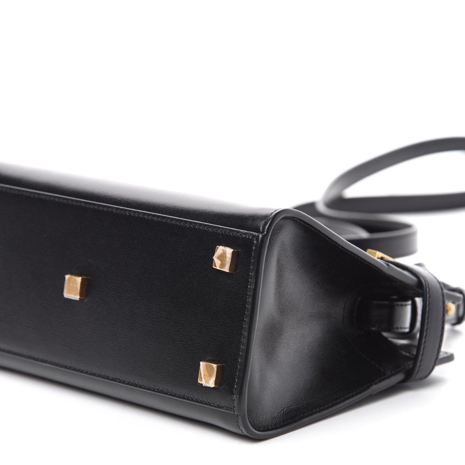 Saint Laurent Smooth Calfskin Manhattan Nano Shopper Tote Black 7 of 9