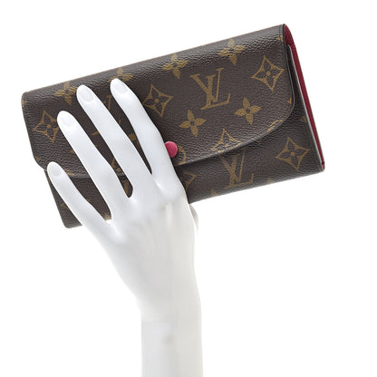 Louis Vuitton Monogram Emilie Wallet Fuchsia 2 of 11
