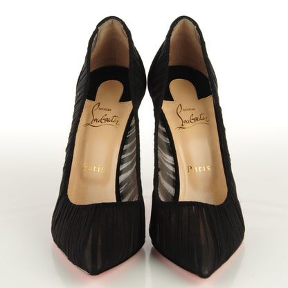 Christian Louboutin Tulle Suede Follies Draperia 100 Pumps 41 Black 2 of 6