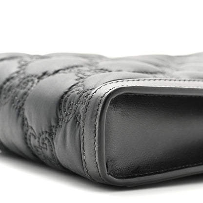 Gucci Nylon Calfskin Enamel GG Matelasse Mini Top Slip Handle Crossbody Bag Black 10 of 10